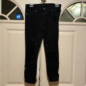 STS Blue Black Distressed Skinny Jeans